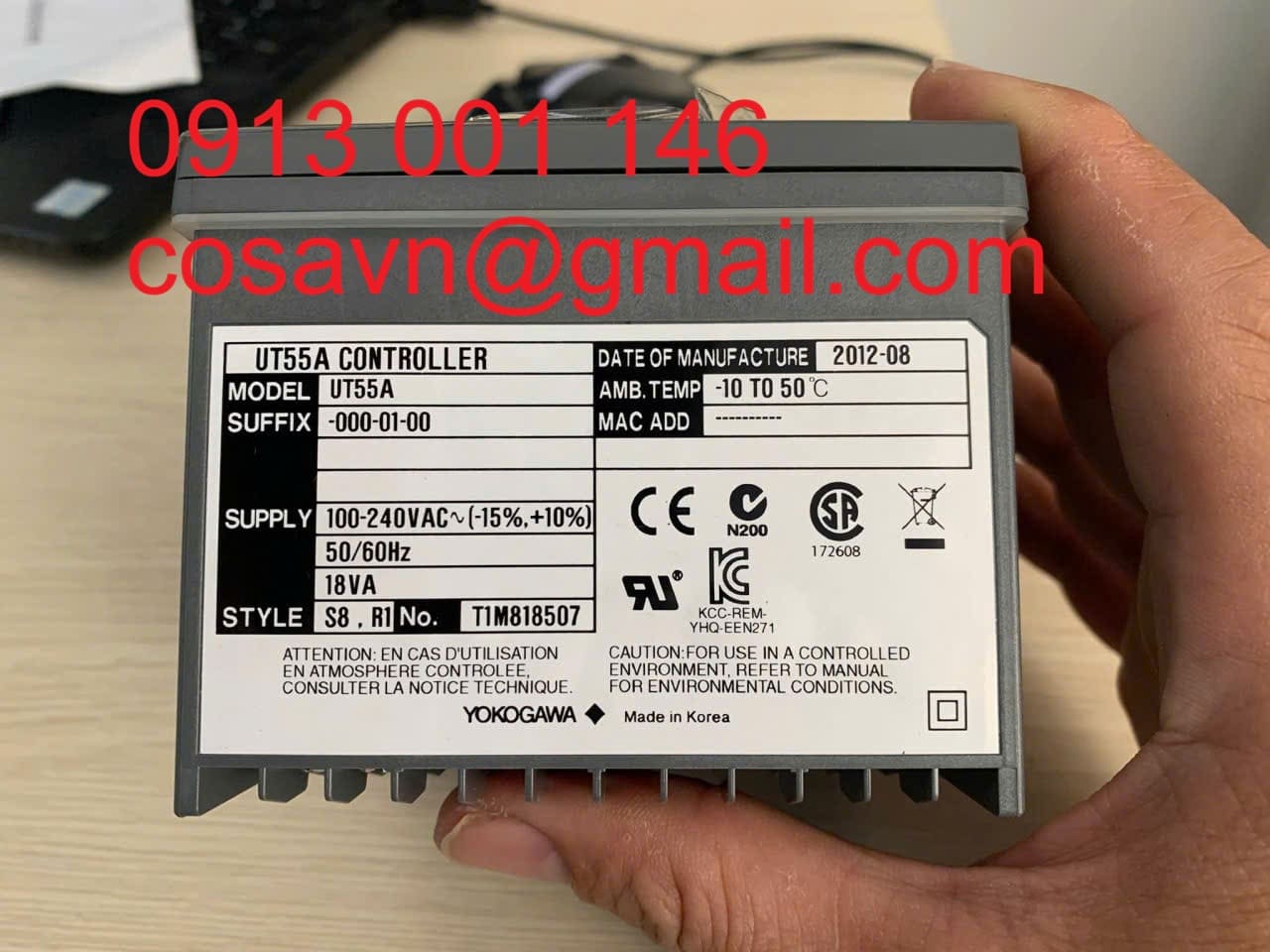 Yokogawa  Bộ điều khiển hiển thị kỹ thuật số Yokogawa UT55A UT55A